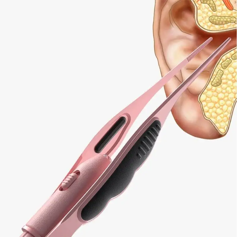 LED Lighted Earwax Removal Tweezers Antislip Grip Soft Safe Tip For Kids And Adults Ear Cleaning▪