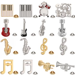 drum saxophone violin  brooch men's wedding suits lapels badges music pins wholesale and retail from manufacturers