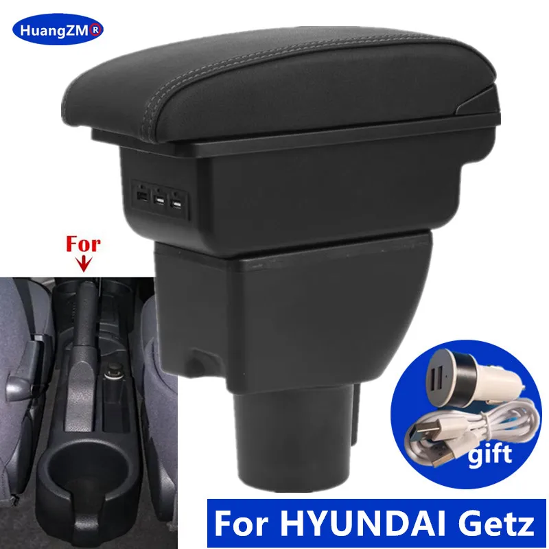 For HYUNDAI Getz Armrest box For Hyundai Getz Car Armrest Interior Retrofit parts dedicated Center Storage box car accessories