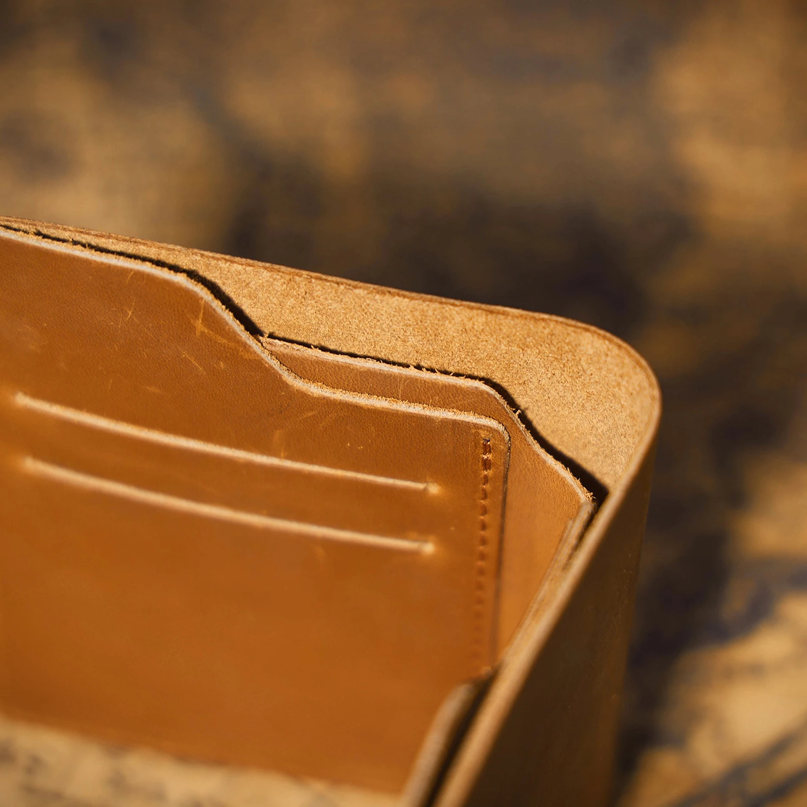 S.WORKER Vintage Kurze Geldbörse aus Vollnarbenleder für Herren, Taschenbrieftasche, Kartenhalter, Bargeldtasche – Detail 12