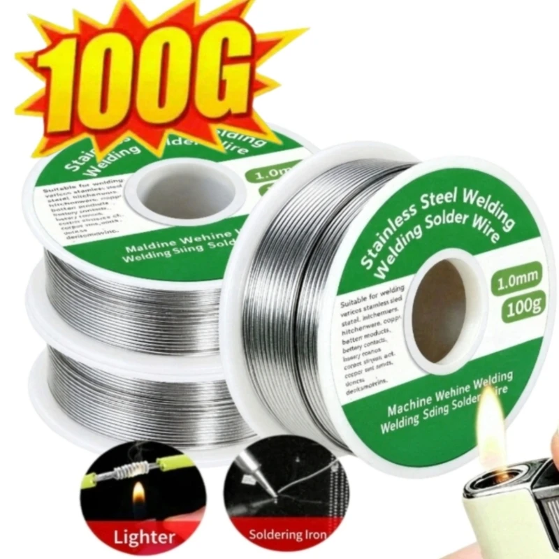 1.0mm Solder Wire Rosin Core Solder No clean Solder Tin Wire Low Temperature Solder Wire For Electronic Repair Soldering Work