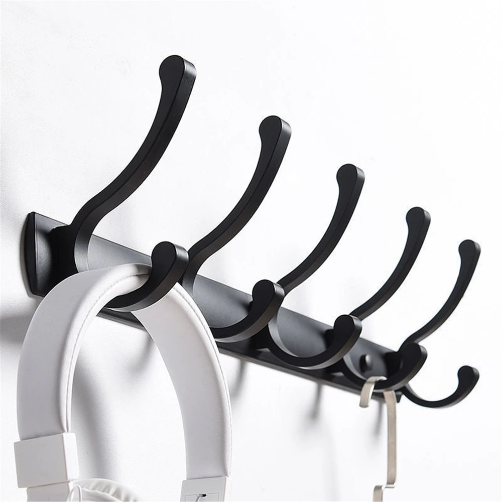 Nordic Fashion Home Decor Coat Hook Organizer Double Hooks Hallway Bedroom Door Hat Clothes Rack Hanger Kitchen Toilet Wall Hook