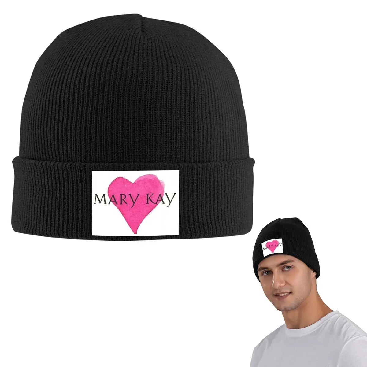 

Мэри Бай, теплая вязаная шапка, модная шапка с капюшоном, осенне-зимние уличные шапки, шапки для взрослых унисекс