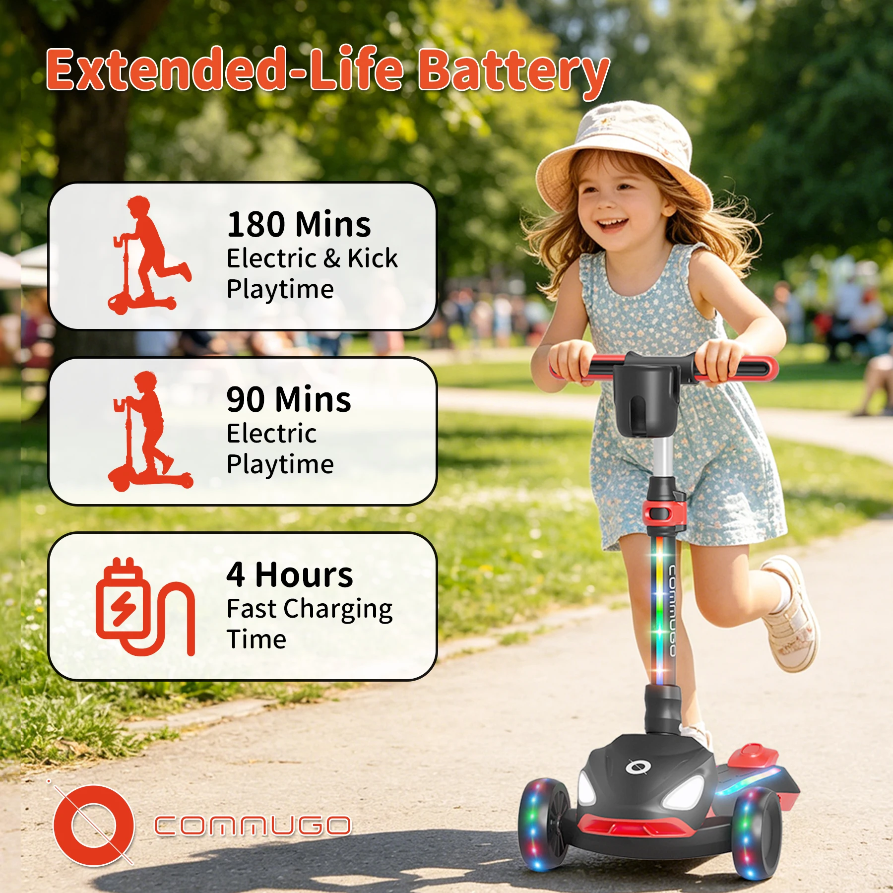 Kids 3-Wheel Electric Scooter 6