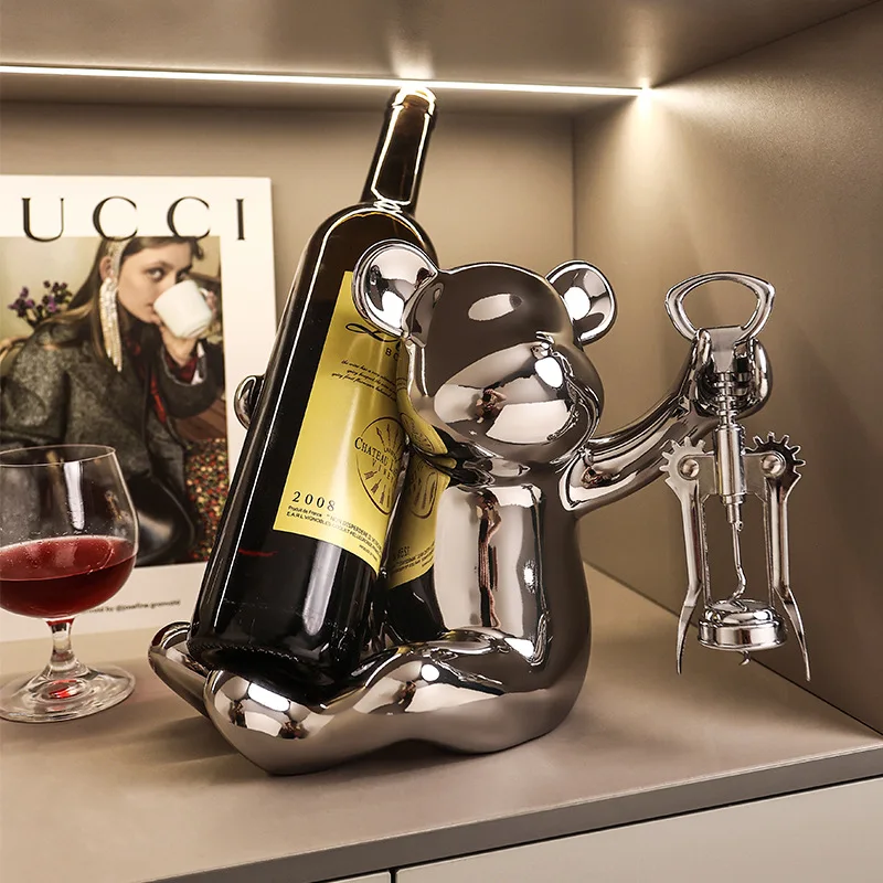 

Luxury living room wine cabinet decoration single wine bottle rack