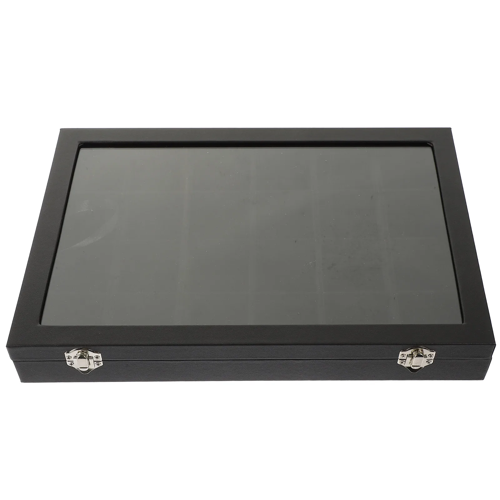 

Jewelry ganizer Case PU Density Board Zinc Alloy Glass Clear Lid Storage Display Box For Earrings Necklace Bracelet Ring Home