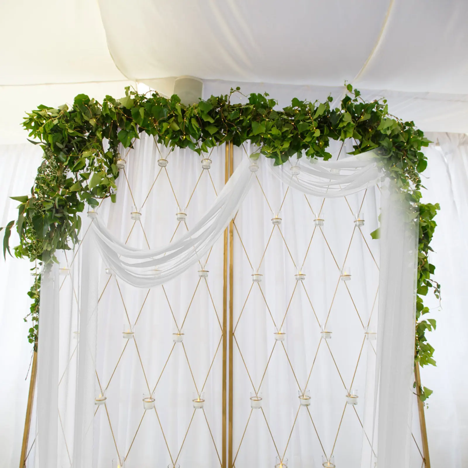 Sheer Wedding Arch Drape Fabric Lightweight Supple Drapery for Wedding Ceremony Birthday Bridal Shower Ceiling Arch Decoration