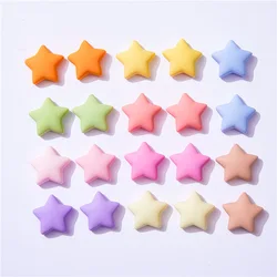 10Pcs Solid Five-Pointed Star Cute Beads Resin Charms Flatback Cabochons Scrapbooking Manualidades Accesorios y Materiales