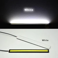2pcs Ultra Thin Bright LED Car COB Daytime Running Lights Waterproof Night Lighting Decorative Ambient Lamp Bar 12V Universal 6