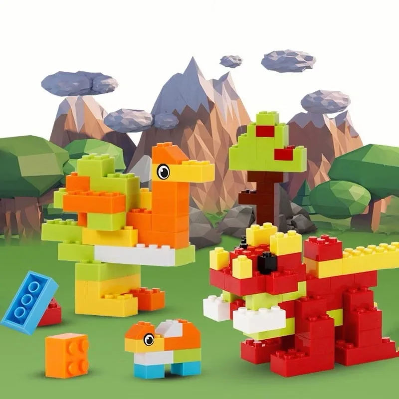 300/1000 PCS DIY Creative Building Blocks Bulk Set Educational Hands-On Parent-Child Urban Classic Bricks Birthday Gift for Kids