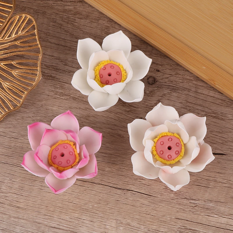 

Ceramic Lotus Incense Burner Home Decor Incense Burner Stick Holder Buddhist Aromatherapy Incense Censer Use In Office Teahouse