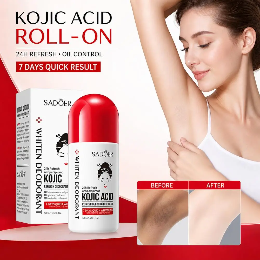 50ml Kojic Acid Sweating Bead (A) - Skin Lightening & Brightening Anti-Aging Solution for Facial Beauty Care