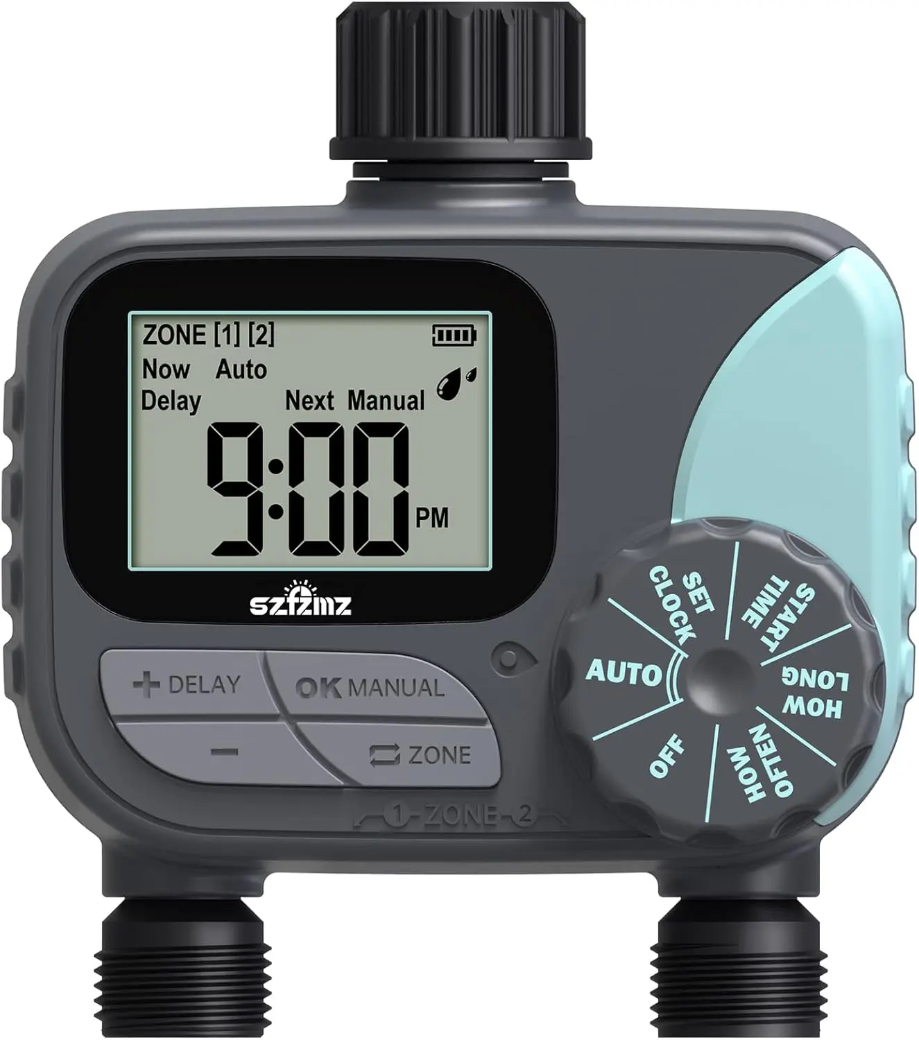 

Garden Hose Sprinkler Timer with Rain Delay, Auto/Manual Irrigation Controller for Lawn Yard