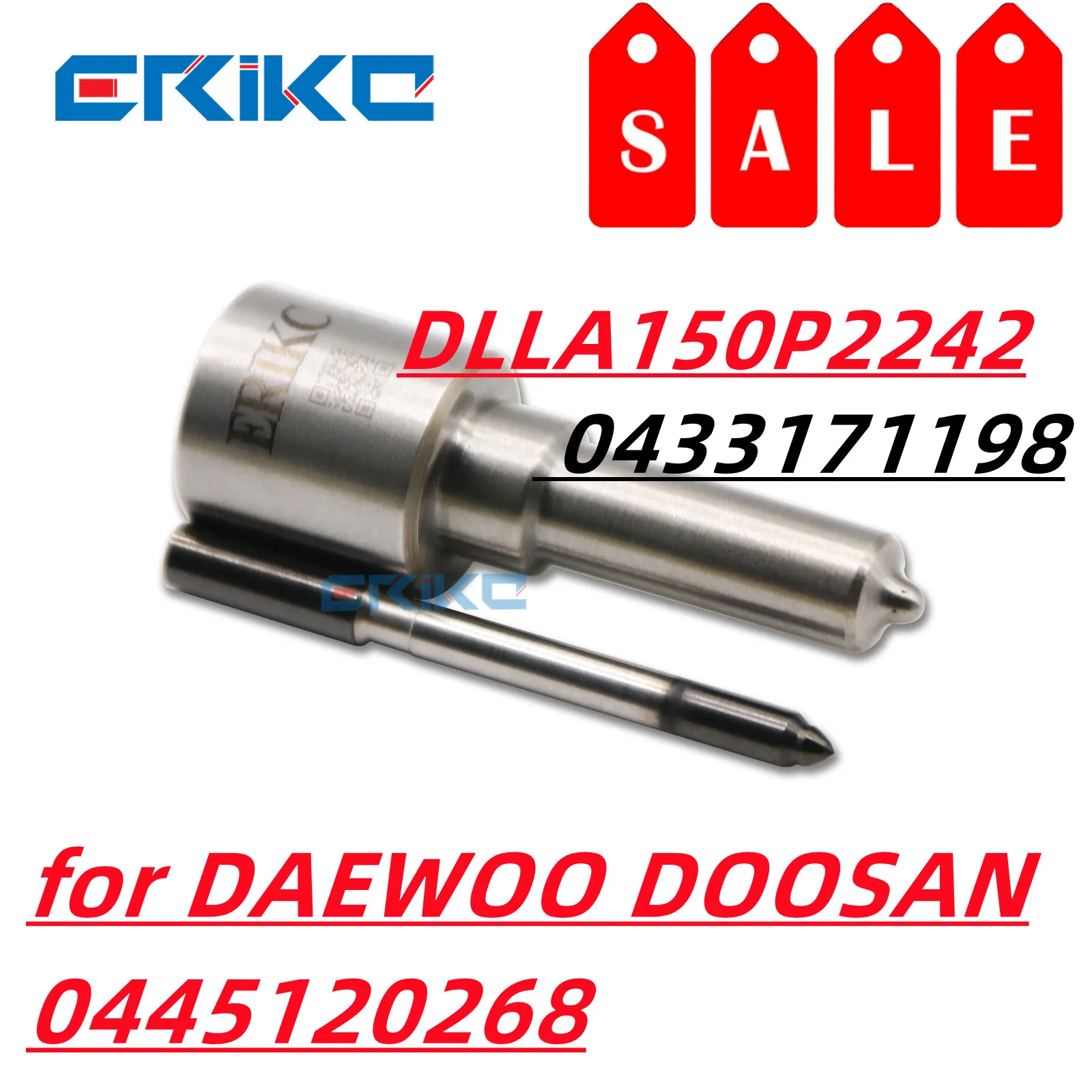 DLLA150P2242 0433171198 Common Rail Diesel Injector Nozzle DLLA 150 P 2242 Fuel Inyector Nozzle Tip for DAEWOO DOOSAN 0445120268