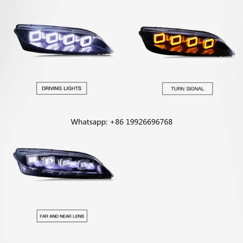 

Headlight Head Lamp Streamer Turn signal Modified 2003-2015 for Mazda 6 Upgraded Bugatti Style Full LED Dynamic Laser