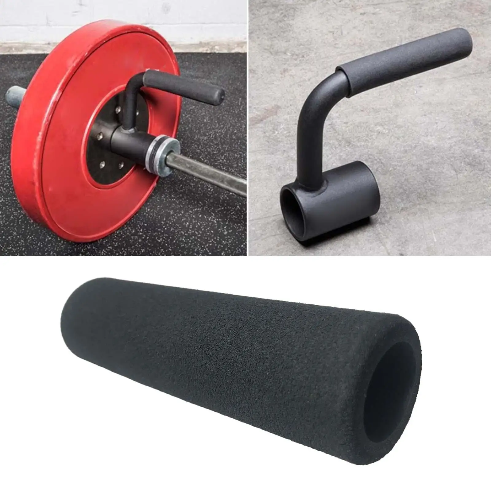 Foam Tubing Grips Black Frosted Handle Cover Protective Sleeve for Fitness Equipment and Bicycle Handlebar