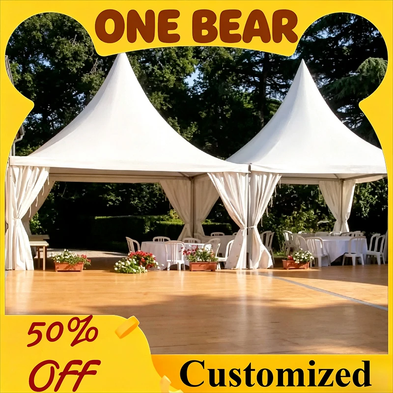 Custom Outdoor Pagoda Tent Waterproof Fire Resistant Large Size Wedding Party Shelter For Outdoor Ceremony Celebration Events