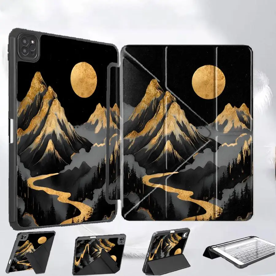 

Holder Cover Tablet Case For iPad Pro 11th 10th 9th 8th 7th 12.9inch Mini 6 7 Pro 2025 Air 4 5 M3 M2 M4 11inch Scenic Mountains