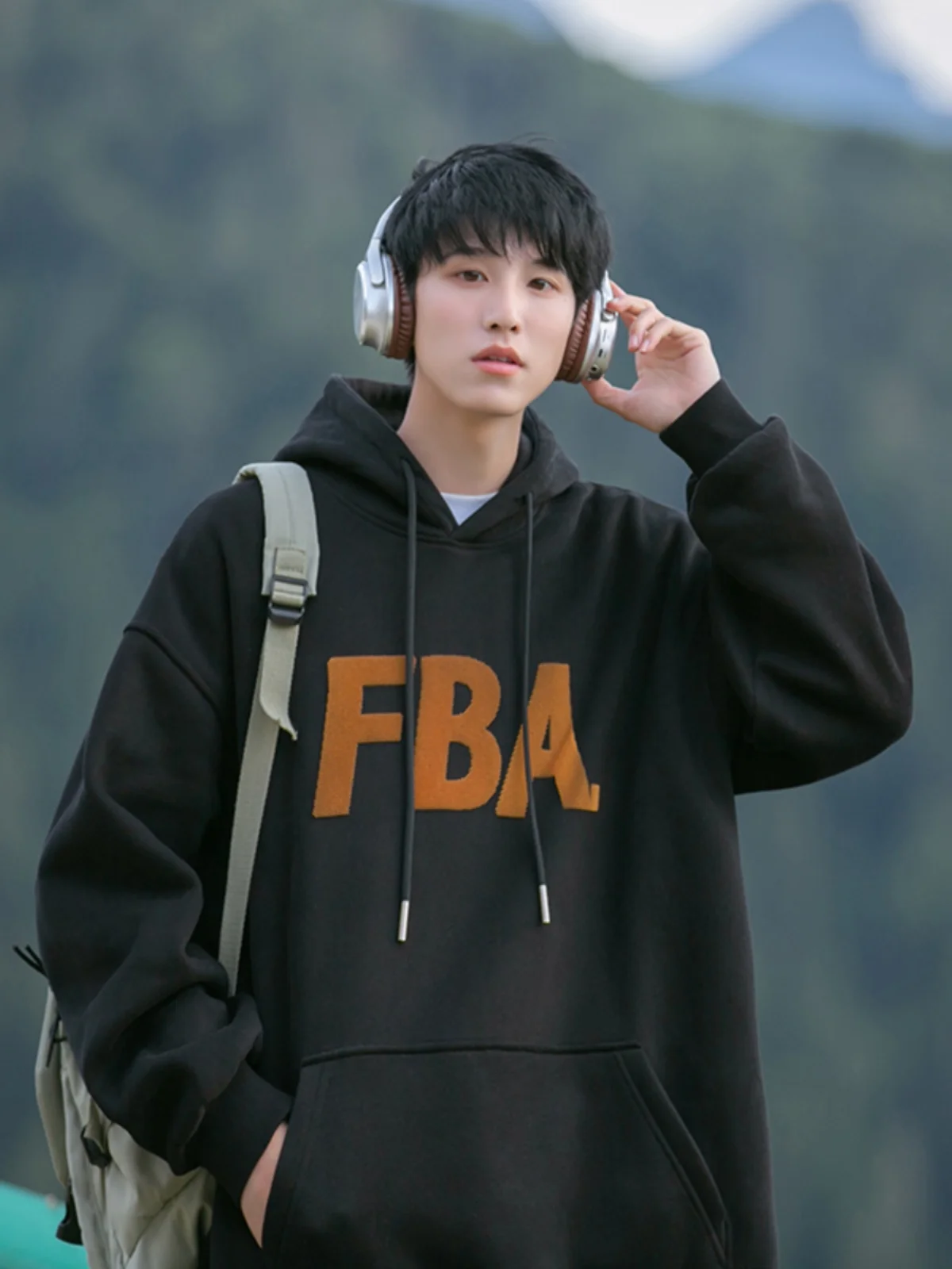 

American Sle Heavyweight Oversized Hoodie Men's Jaet High School Student Outerwear Clean Sunine Japanese Sle Clothing