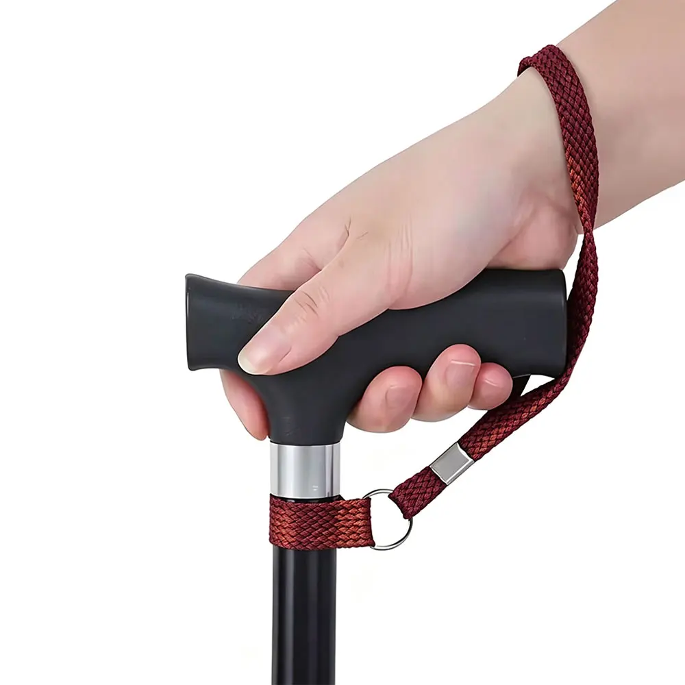 4Pcs Walking Cane Wrist Strap Anti Slip Nylon Hand Strap Trekking Pole Holder Climbing Stick Support Outdoor Use
