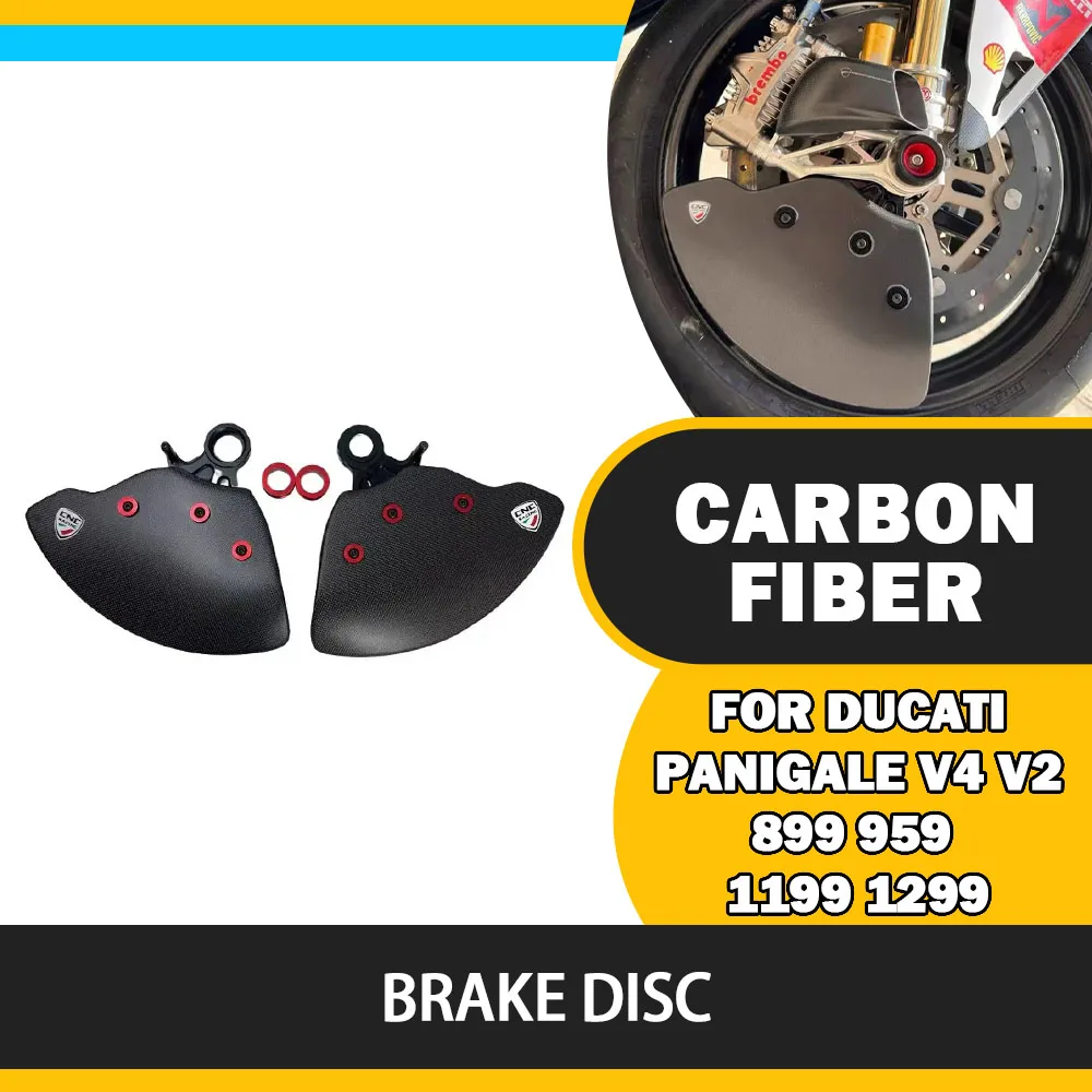 FOR DUCATI Panigale V4 V2 899 959 1199 1299 Carbon Fiber New Front Brake System Intake Air Cooling Ducts Motorcycle Accessories