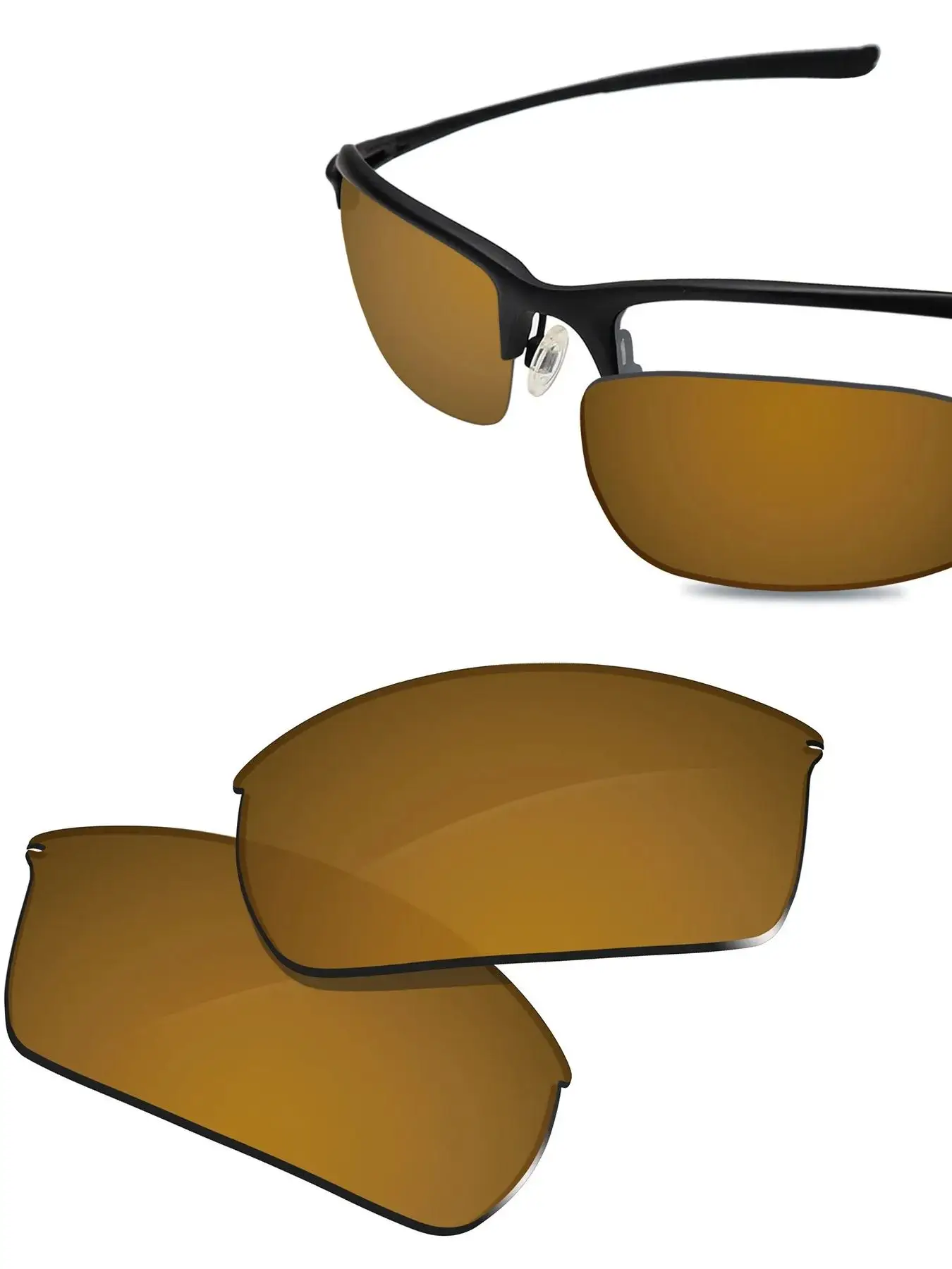 Soczewki polaryzacyjne Glintbay z ochroną UV400, zamiennik do okularów przeciwsłonecznych Oakley WireTap OO4071 61mm — 2