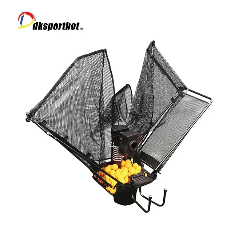 PingPong Ball Machine with 80 Balls Net and Remote Automatic Shooter Launcher Table Tennis Practice Training Equipment