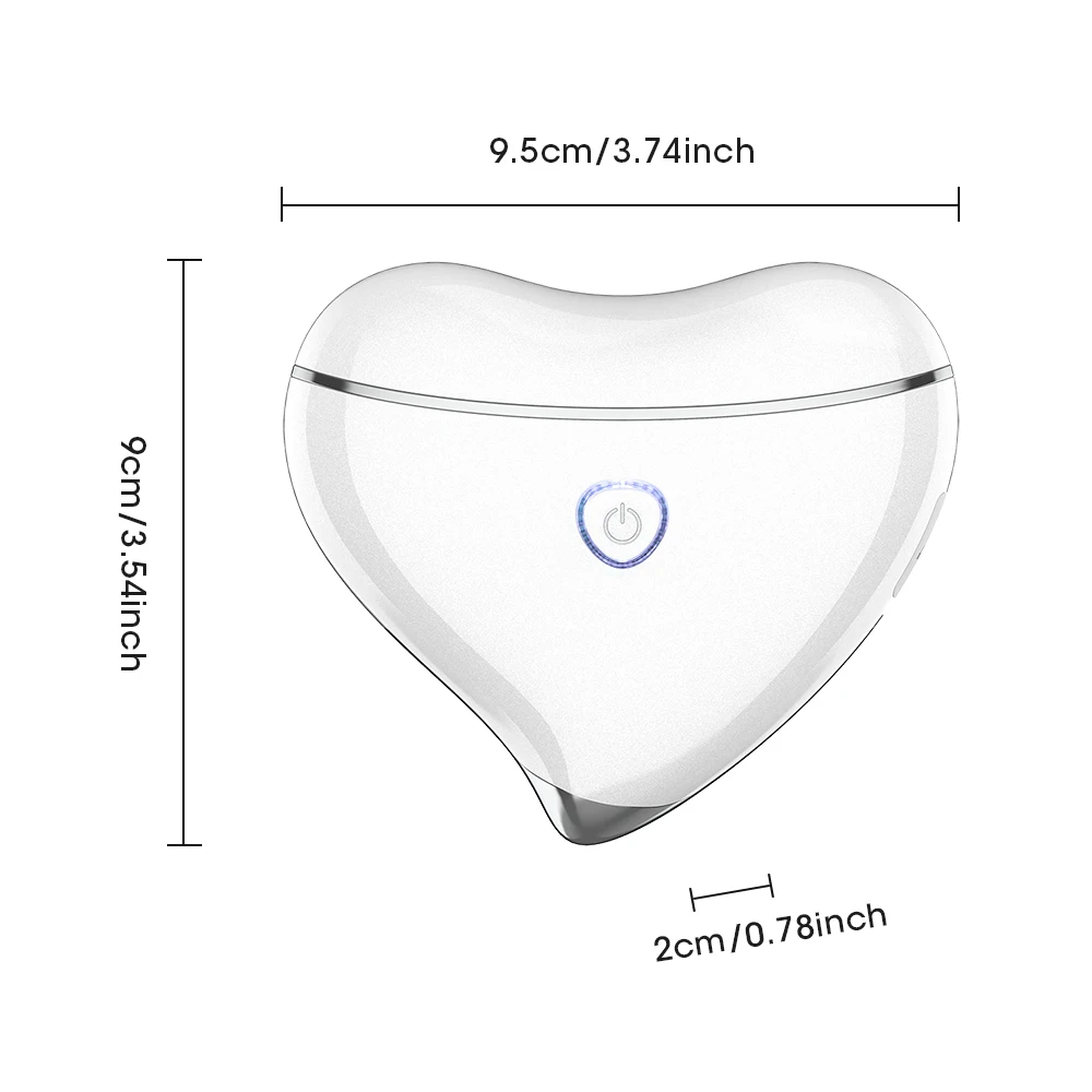 USB充電式美顔器 ボディマッサージャー 振動加熱 顔 ネック リフトアップ 痩身 グアシャ