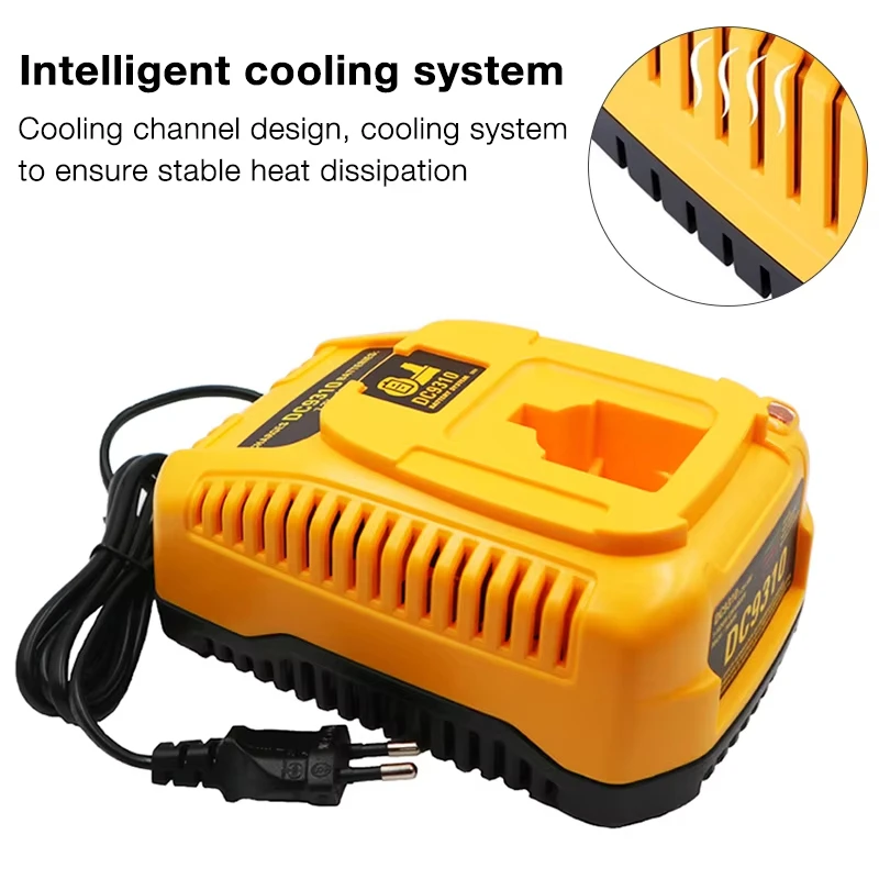 Reemplazo de cargador rápido DC9310 para batería DEWALT de 18 V Compatible con batería Dewalt de 7,2 V-18 V DC9098 DC9096 DC9091 DE9057 DW9072