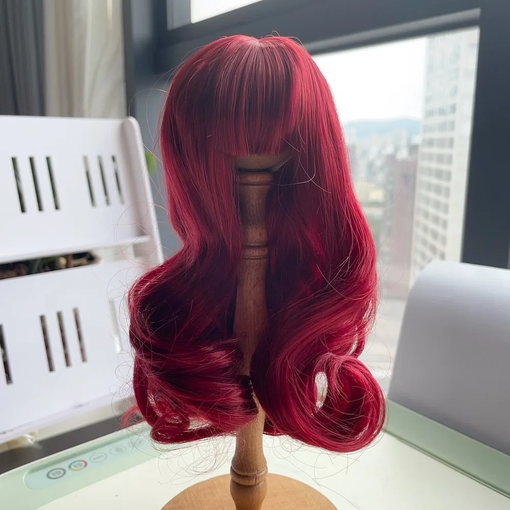 

Hair Wigs Multicolor Bjd Wig Curly Hair High Temperature Fiber BJD SD Hair Cute Handmade Bjd Wig Accessories Girls