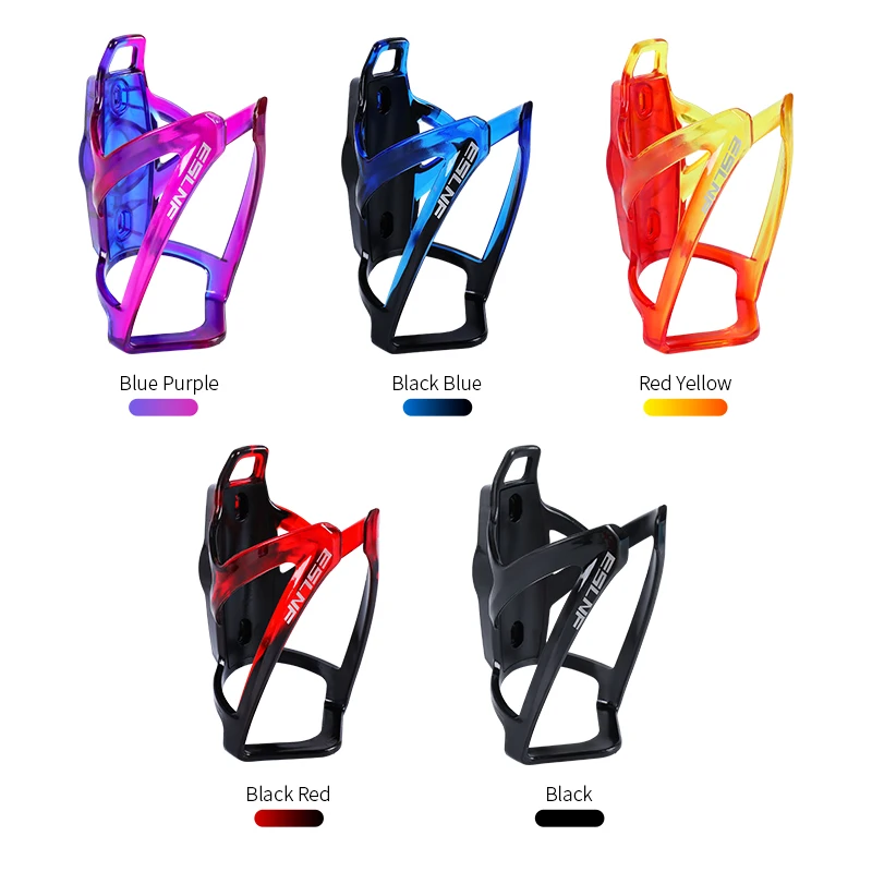 Bicycle Water Bottle Holder Color Gradient Bike Airtag Kettle Holder Hidden Locator Bicycle Water Bottle Cage