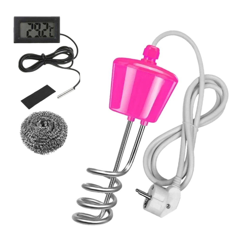 HOT Water Heater for Pool 3000W Stainless Steel Immersion Heater Suspension Electric Water Heater Elements EU Plug