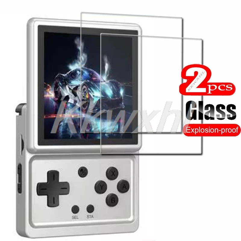 2PCS FOR ANBERNIC RG Rotate Handheld Game Console Tempered Glass ON ANBERNIC RGRotate 3.5" 9H HD Screen Protector Film Cover