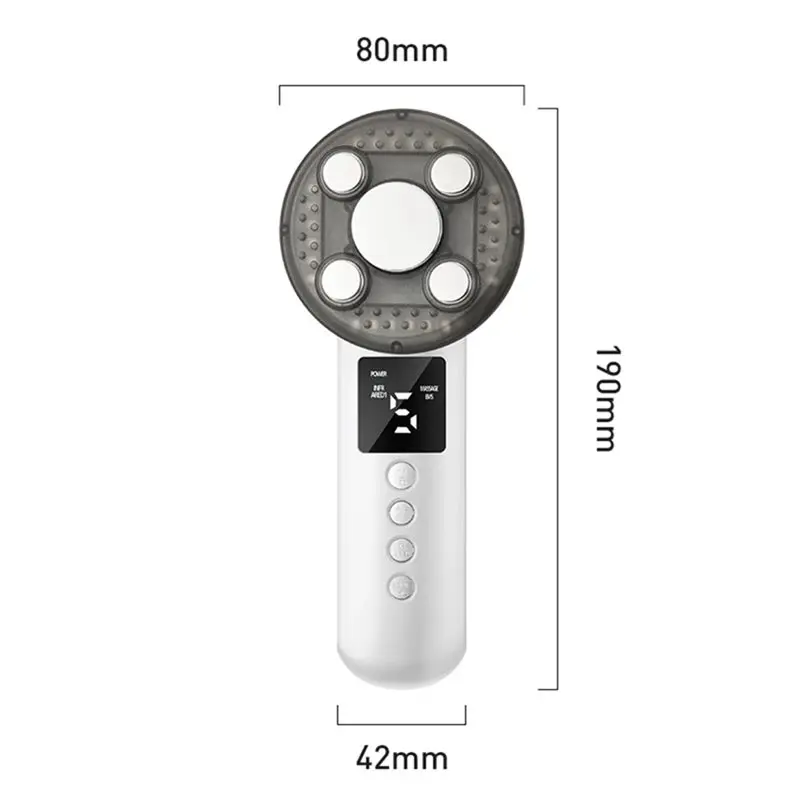 B89B-Ultrasonic 3 em 1 EMS Emagrecimento Massageador Infravermelho LED Aparelho de Beleza Graxa Celulite Cuidados com a Pele Ray Terapia de Remoção de Gordura