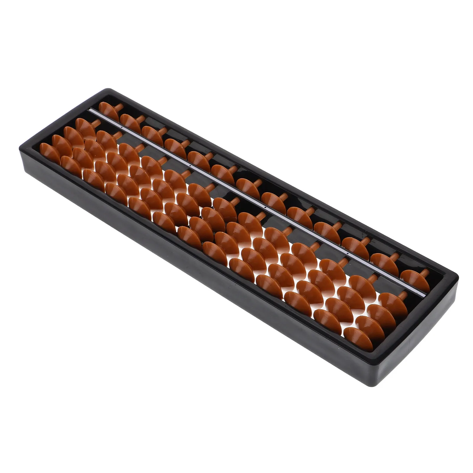 15-Column Chinese Abacus for Math Learning Vintage Style Arithmetic Tool School Home Office Use Portable Lightweight Educational