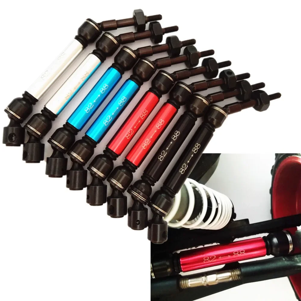 

Harden Steel + Aluminum Splined Front Rear Driveshafts w/ Steel Hex for Traxxas 1/10 Slash4X4 Stampede4X4 6851X 6852X