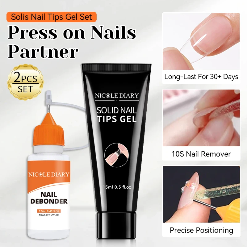 NICOLE DIARY 12ml Nail Debonder For Removeing False Nails Tips Rhinestone Remover Tools Manicure Accessories Dissolve Liquid image 4