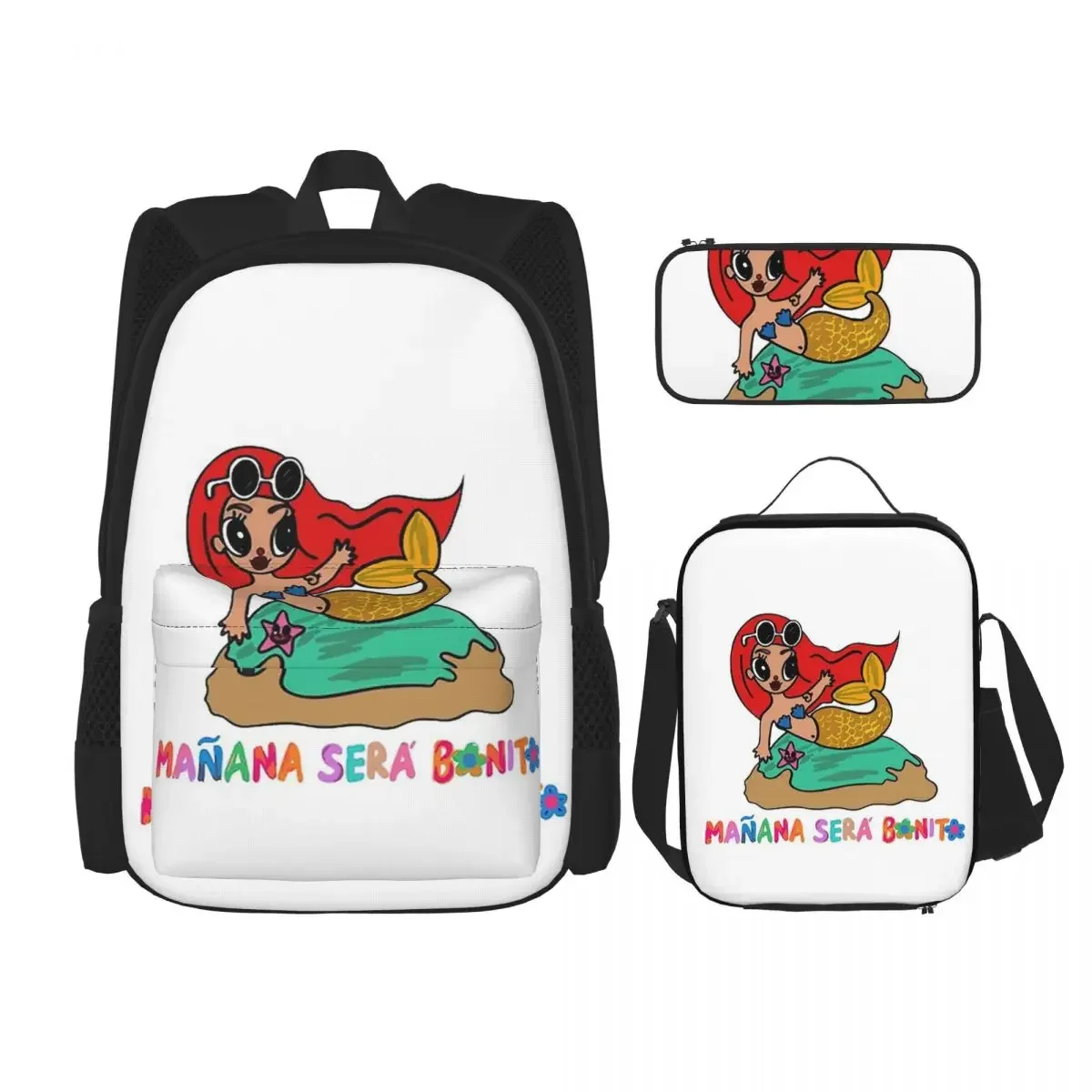 Karol G Manana Sera Bonito sırt çantaları erkek kız gizli sakli konusmalar çocuk okul çantaları çocuk sırt çantası öğle yemeği çantası kalem çantası üç parçalı Set