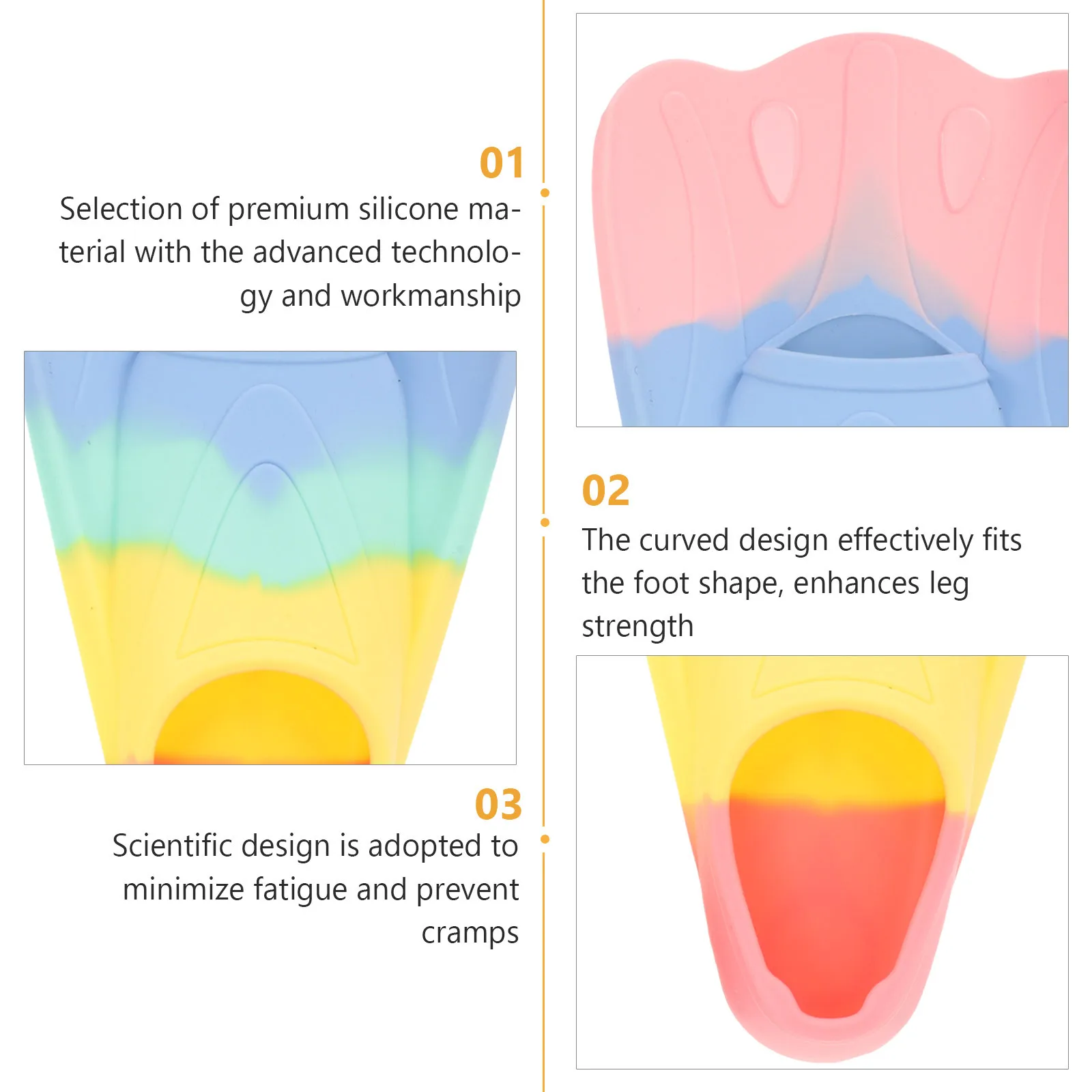 

1 Pair Kids Compact Lightweight Training Flippers For Pool Sea Snorkeling Diving Accessories Swimming Gear Frog Shoes