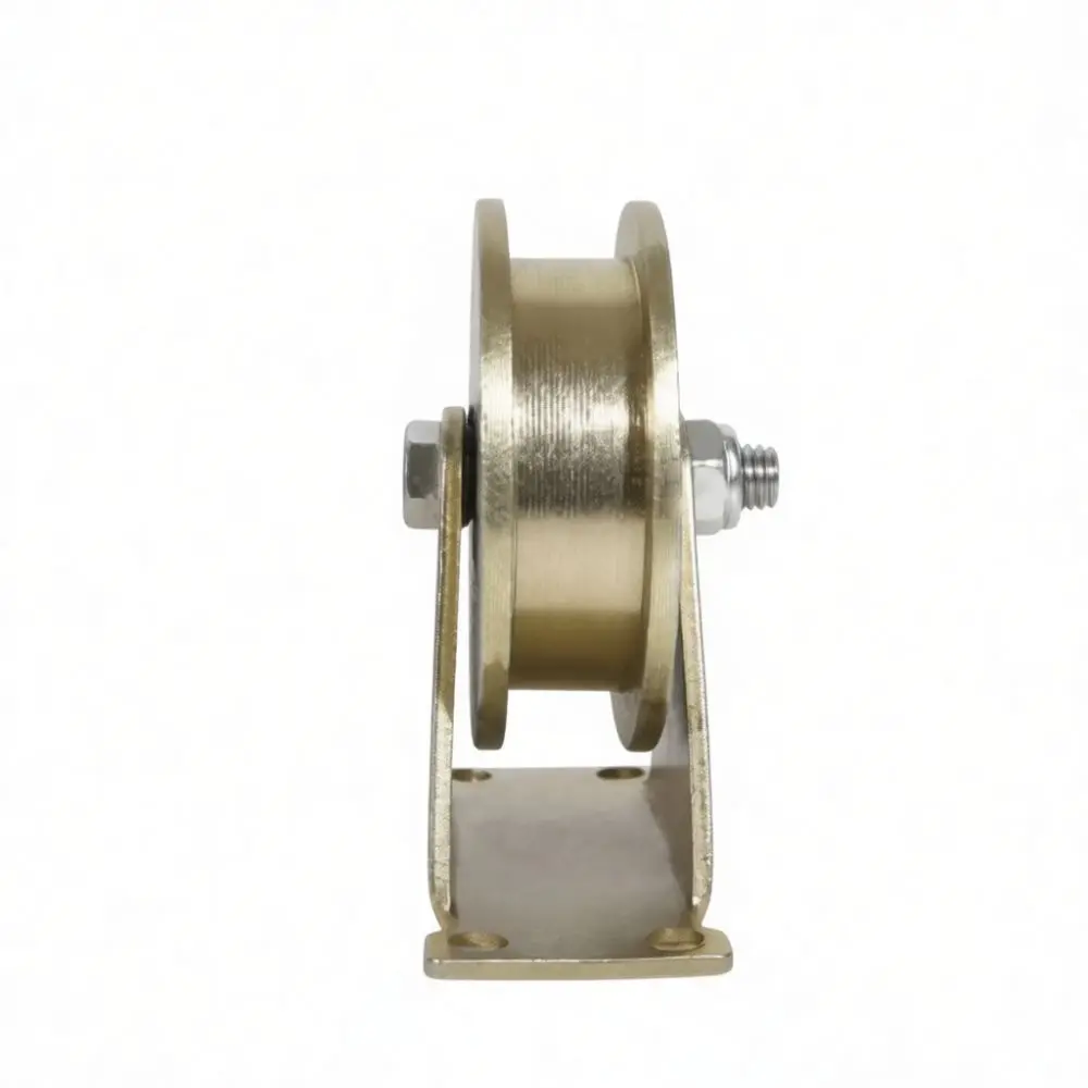 Steel Sliding Gate Pulley Roller Wheel V Groove U Groove For Pipe Track Hardware Replacement Heavy Duty Industrial Door Part