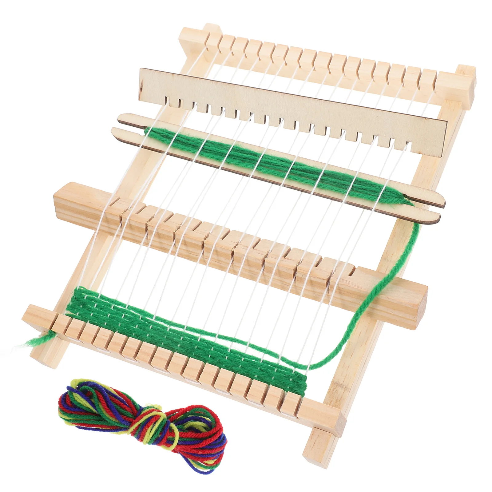 1Set Portable Knitting Loom Small DIY Wooden Frame Weaving Machine for Yarn Handcraft Creative Weaving Tool for Handmade