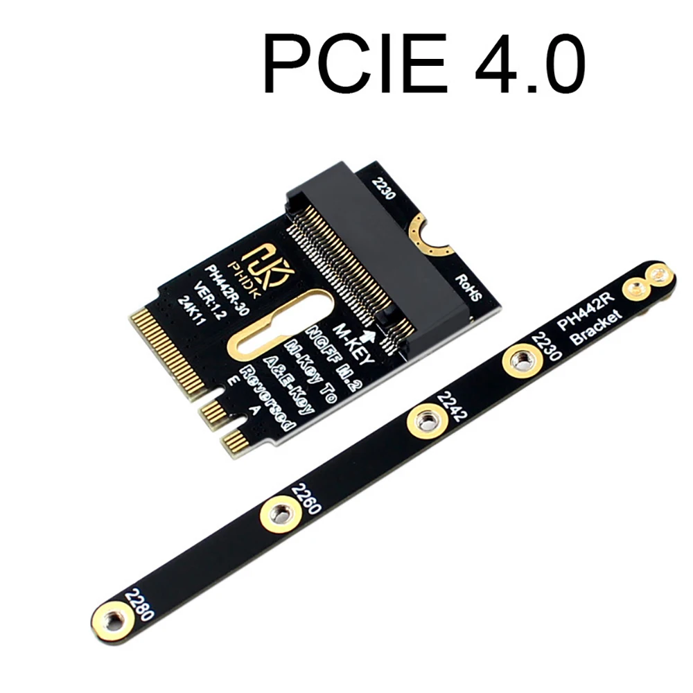 M.2 WiFiアダプター M.2 NGFF A+E - M-key NVMe SSD拡張カード PCIe 4.0 - M.2 NGFFコンバーター (Wifi/WWAN/LTEモジュール用)