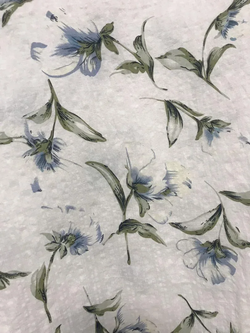 2024 Summer Fashion New Women's Shirt Ethnic Style Printed Cotton and Hemp V-neck Half Sleeve Casual Shirt Top