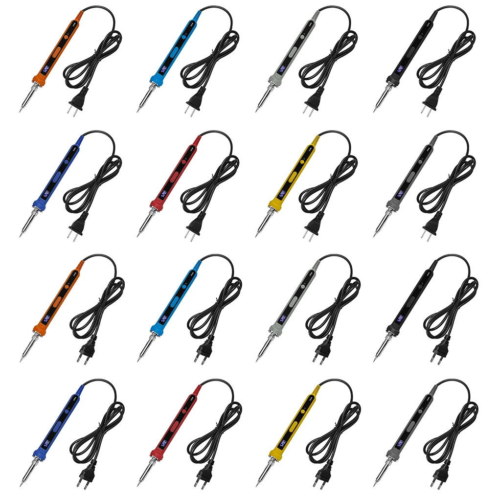 LCD Display Digital Electric Soldering Iron Kit 100W Temperature Adjustable Solder Rework Station Heat Pencil Tips Repair Tools