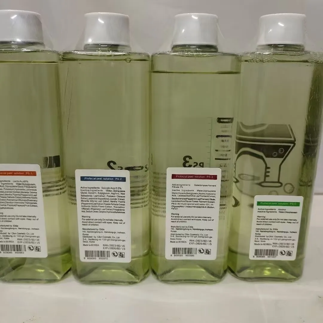 Solución coreana de burbujas pequeñas, líquido PS1, PS2, PS3, PSC, suero, solución de exfoliación de agua para máquina Facial de cuidado de la piel Hydra