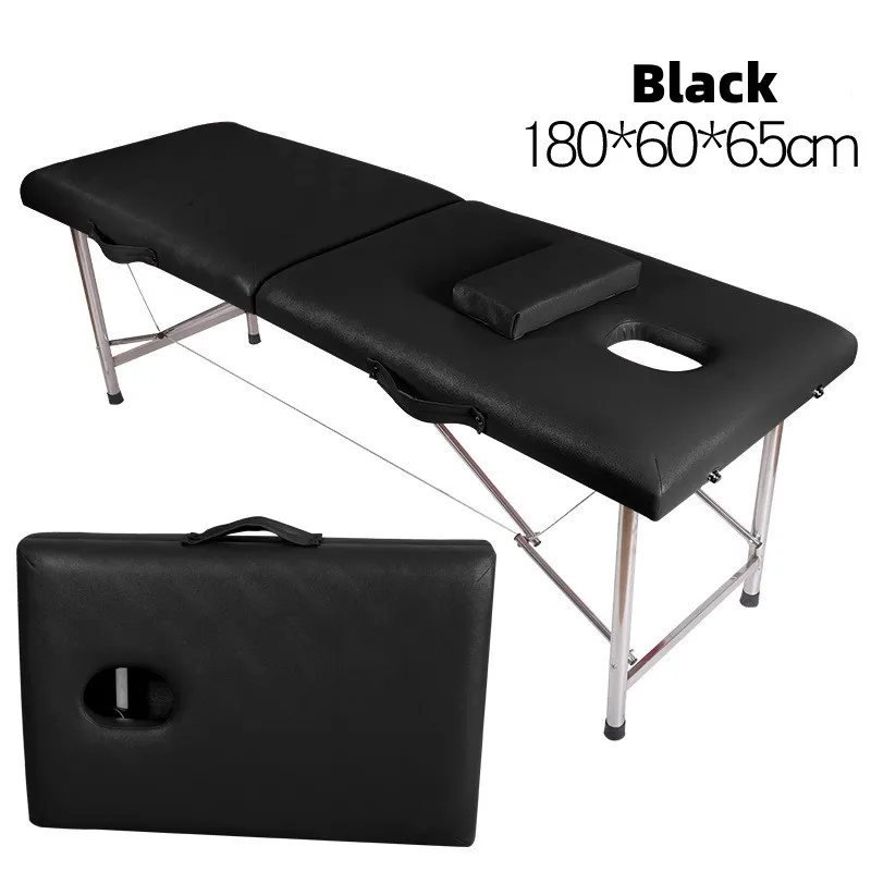 Tuina tattoo embroidery original point stainless steel household parallel bar beauty tattoo fire therapy portable massage bed