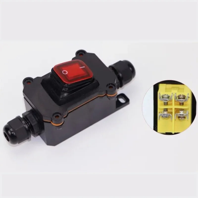 IP65 outdoor waterproof ship type switch 220V/16/30A high-power dustproof power switch, intermediate switch button switch