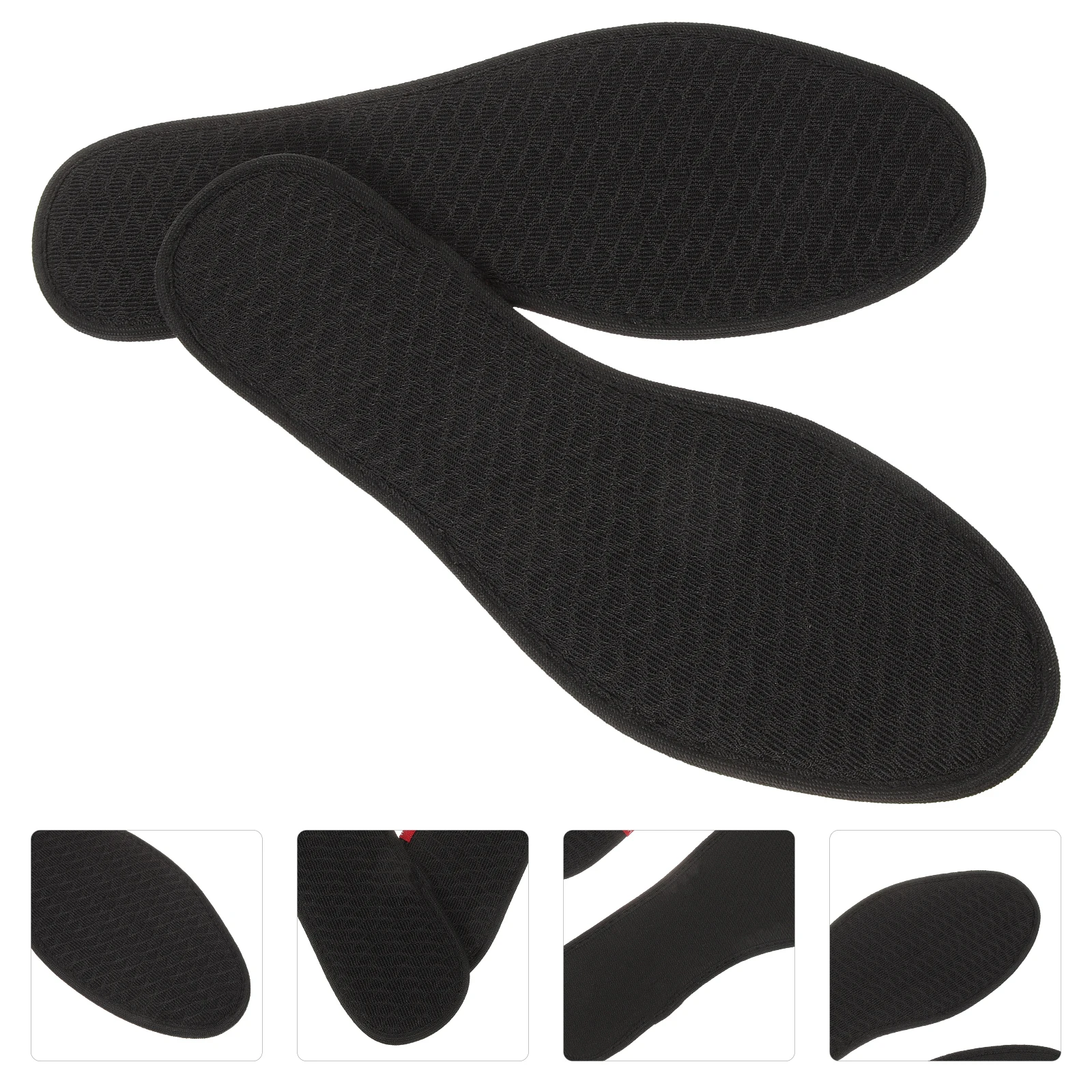 

2 Pairs Bamboo Charcoal Insoles Anti odor Breathable Men Shoe Pads Inserts 41 Size Replaceable Sneakers Boot Comfort