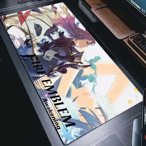 Fire Emblem Fates Anime Mousepad Xxl Rubber Mat Gaming Mouse Pad Computer desktop Carpet Mouse Pad Rug Non-slip bottom Desk Mats