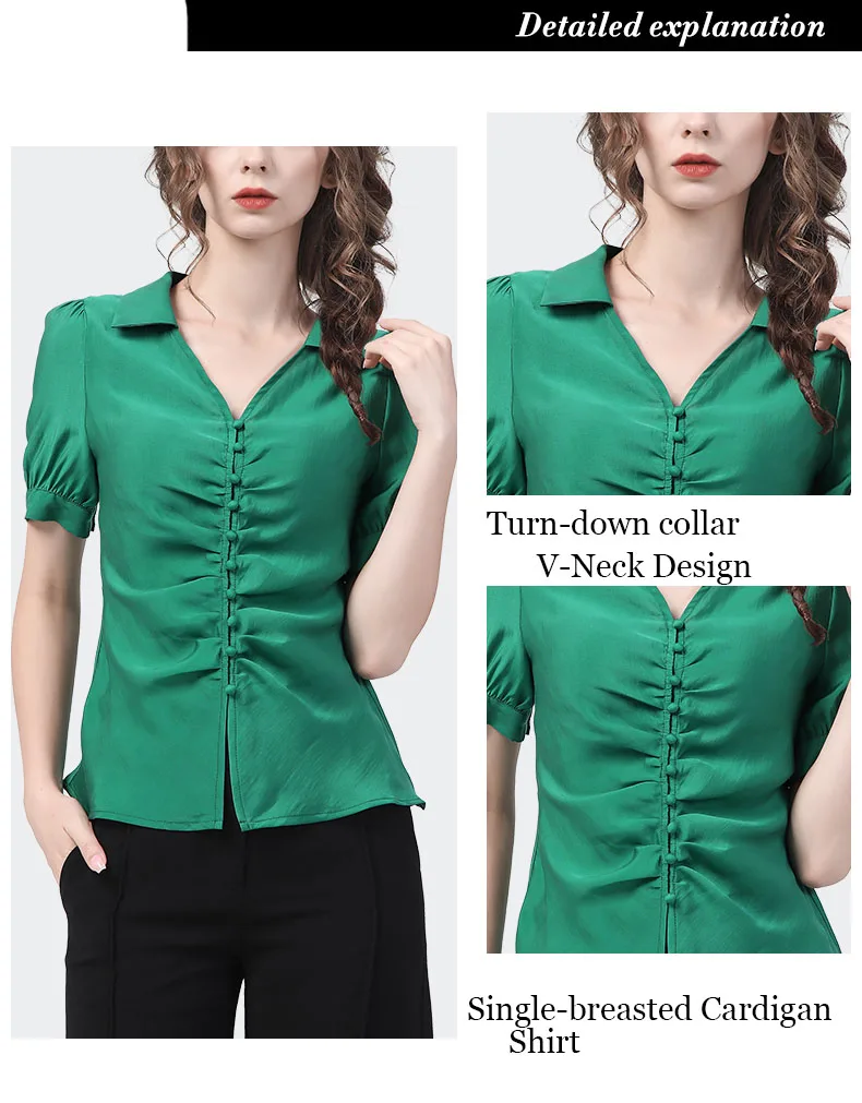 Imagem -06 - Moda Feminina Camisa Estilo Francês Elegante Fino Puff Manga Shirring Botão-para Baixo Topo 2023 Verão Novo Vintage Chique Trabalho Blusas